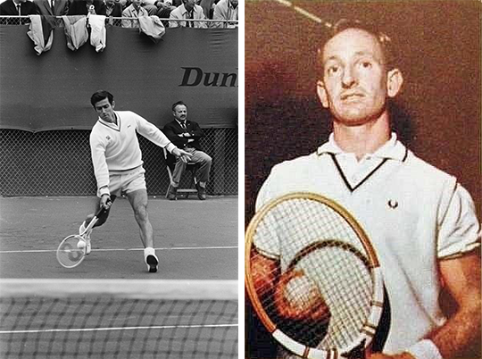 Rosewall vs Okker and Laver